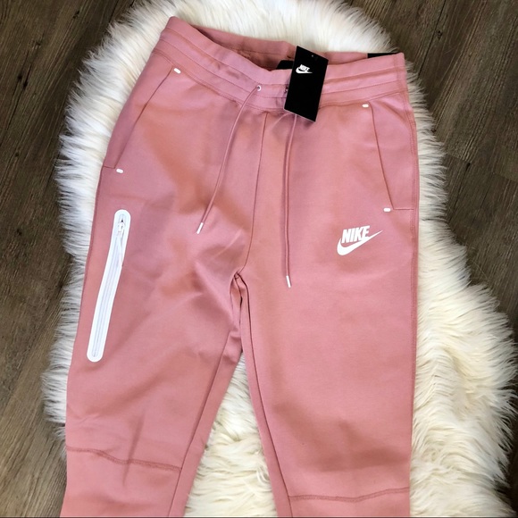 NWT Nike Tech Fleece Joggers Rust Pink - Picture 4 of 6